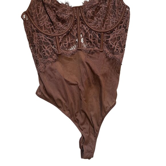 Anthropologie Black Lace Bodysuit NWT - Picture 7 of 9